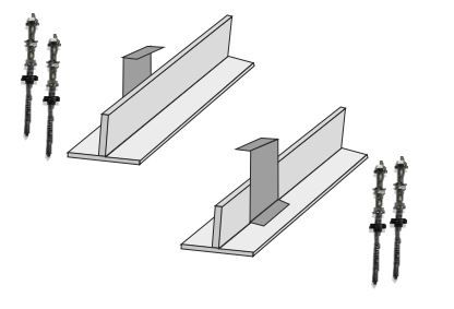 Schuin dak frames vlakke panelen.